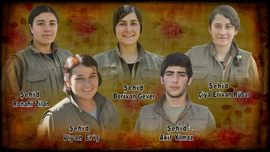 HPG-NRÇ’ê nasnameyên 5 şehîdan aşkera kirin