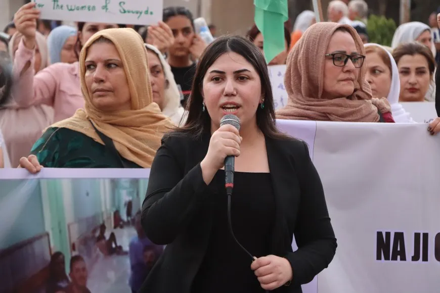 Li Qamişloyê li dijî komkujiyên li ser durziyan meş