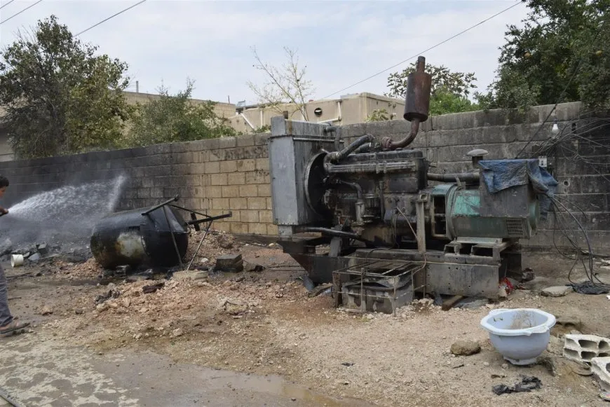 Jenerator şewitî, 2 kes birîndar bûn