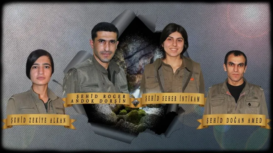 HPG-NRÇ'ê nasnameyên 4 gerîlayên şehîd aşkera kirin