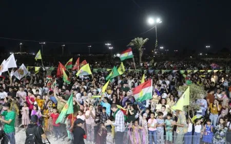 Li Hesekê ji bo azadiya Rêber Abdullah Ocalan şahiyek hat lidarxistin