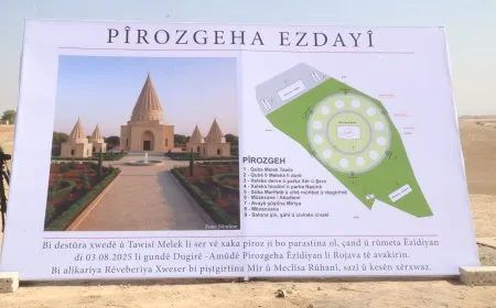 Li Amûdê perestgeheke êzidiyan tê amadekirin
