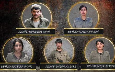 HPG-NRÇˊê nasnameyên 5 gerîlayên di 2019’an de şehîd bûbûn aşkera kirin
