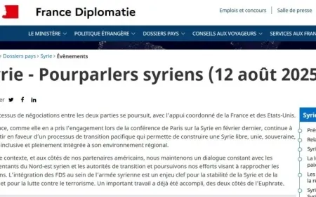 Fransa careke din piştgiriya danûstandina Bakur û Rojhilatê Sûriyeyê bi hikumeta veguhêz re kir