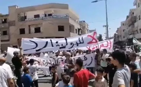 Li Humsê li dijî projeyeke avahîsaziyê xwepêşandan