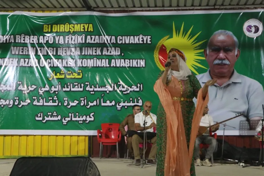 Li Hesekê ji bo azadiya Rêber Abdullah Ocalan şahiyek hat lidarxistin