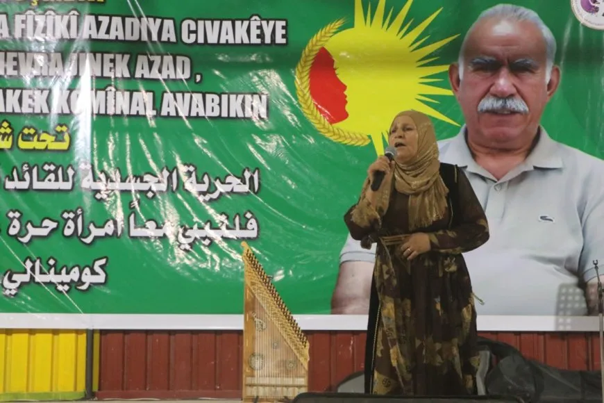 Li Hesekê ji bo azadiya Rêber Abdullah Ocalan şahiyek hat lidarxistin