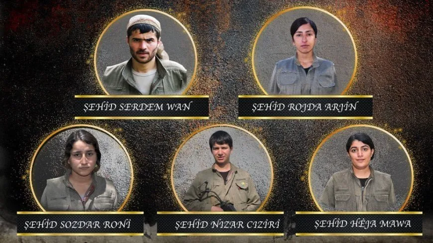 HPG-NRÇˊê nasnameyên 5 gerîlayên di 2019’an de şehîd bûbûn aşkera kirin