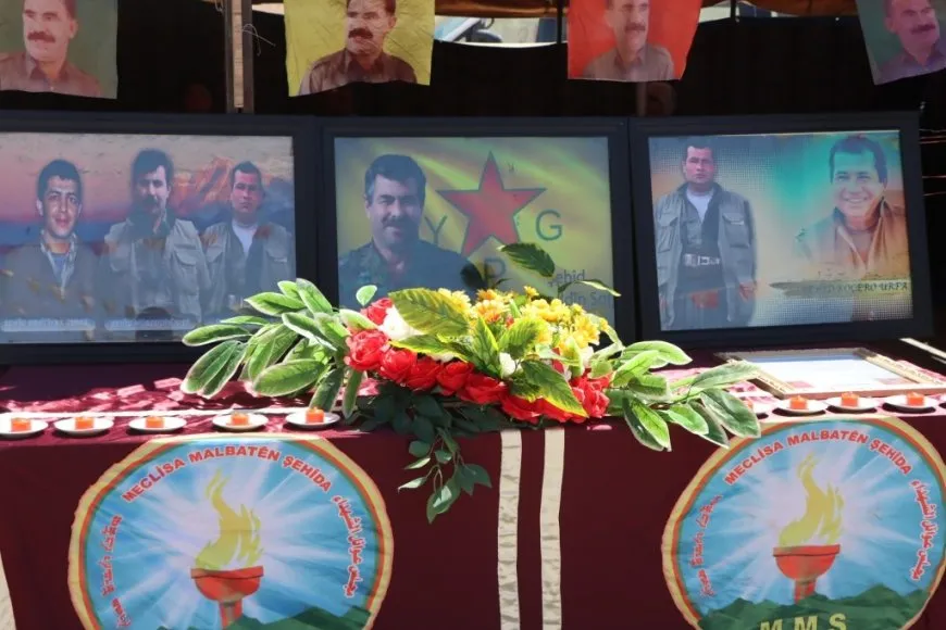 Li Kobanê ji bo 4 şehîdan konê sersaxiyê hate danîn