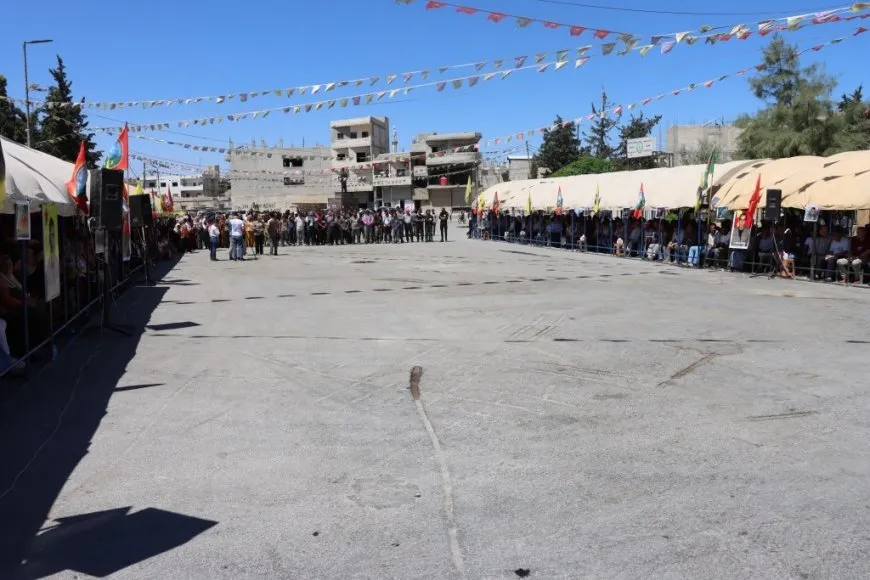 Li Kobanê ji bo 4 şehîdan konê sersaxiyê hate danîn