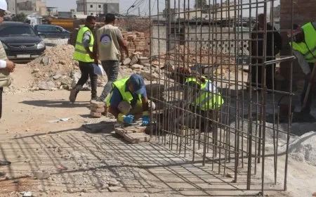 Desteya Çandê xebata avakirina du deriyan li Sûra Reqayê da destpêkirin