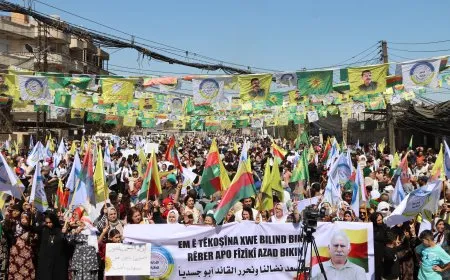 Ji Qamişloyê banga azadiya Rêber Abdullah Ocalan