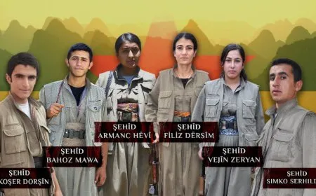 HPG-NRÇˊê nasnameyên 6 şehîdan aşkera kirin