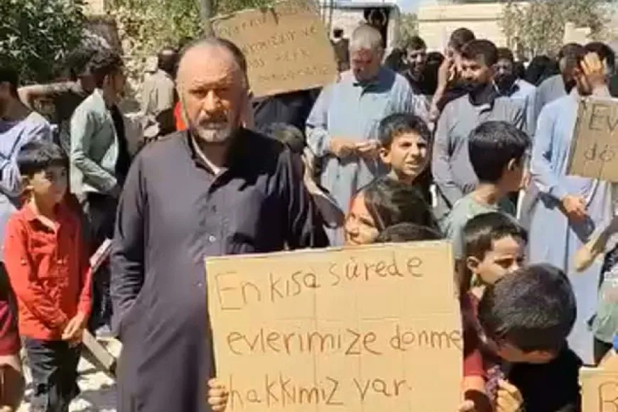 Şêniyên Îdlibê li hemberî dagirkeriya Tirk rabûn