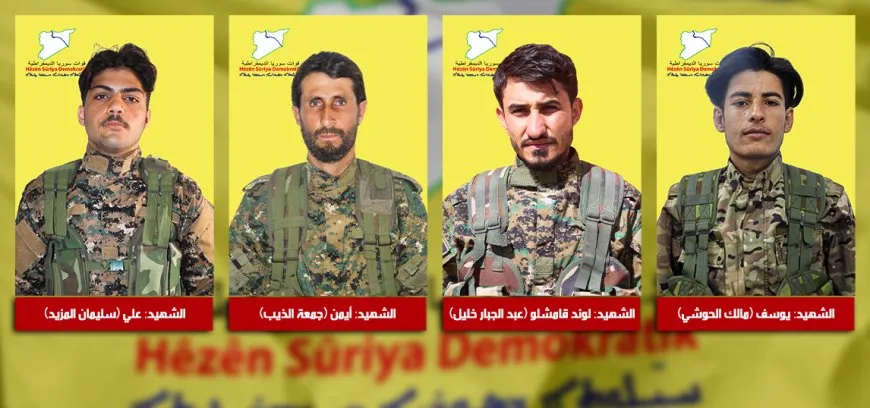 QSD: 4 şervanên me di tekoşîna li dijî DAIŞ’ê de şehîd bûn