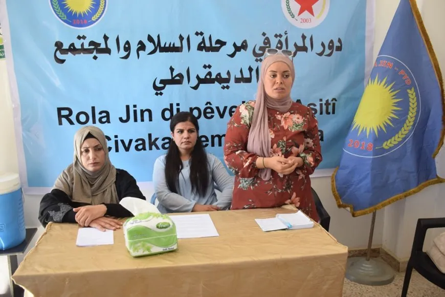 Li Şedadê panela "rola jinan di avakirina civaka demokratîk" de 