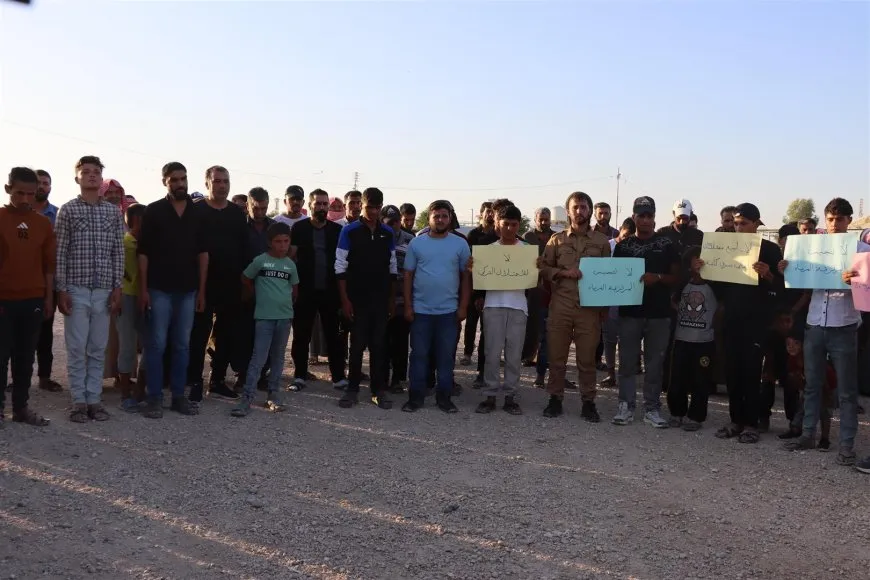 Koçberên Serêkaniyê li dijî siyasetên desteserkirina malên wan rabûn