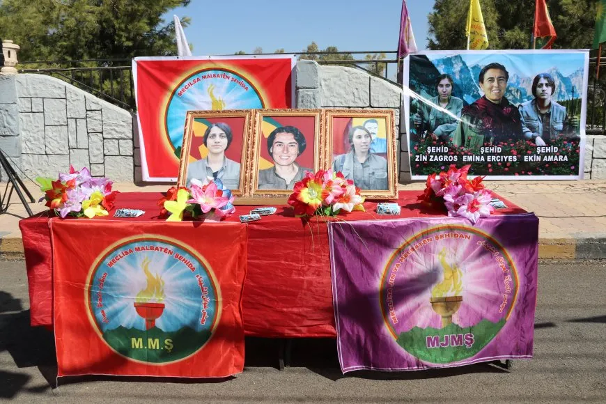Emîne Erciyes û hevrêyên wê li Qamişlo hatin bibîranîn