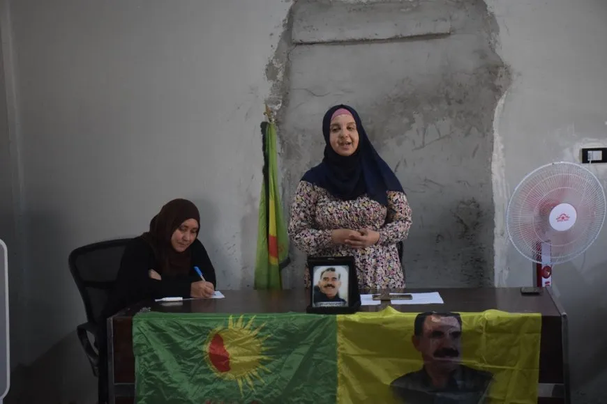 Jinên 6 bajarên kantona Cizîrê peyam ji Rêber Abdullah Ocalan re şandin
