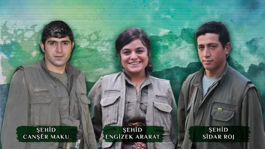 Şehadeta 3 gerîlayan hate ragihandin: Di nava têkoşîna me de dê timî bêne bîranîn