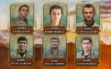 HPG-NRÇ’ê nasnameyên 6 gerîlayên li Herêmên Medyayê şehîd bûbûn aşkera kirin