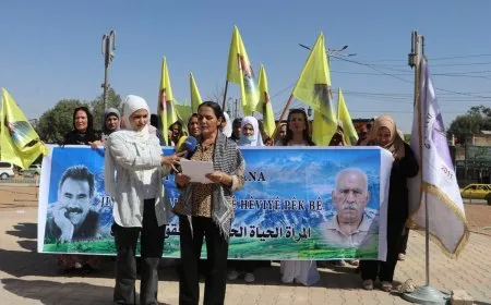 Malên Jinan li Hesekê banga azadiya fizîkî ya Rêber Abullah Ocalan kir