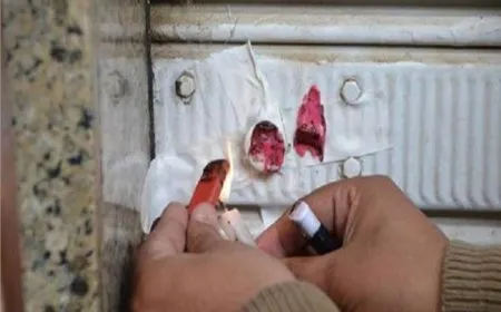 Bi armanca desteserkirinê dikanên Efrînê bi mûma sor hatin damxakirin