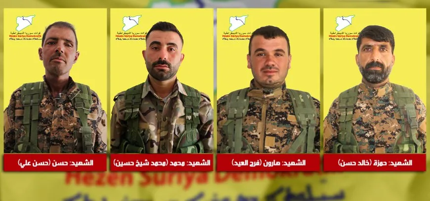 QSDˊê nasnameyên 4 şervanên di demên cuda de şehîd bûbûn aşkera kirin