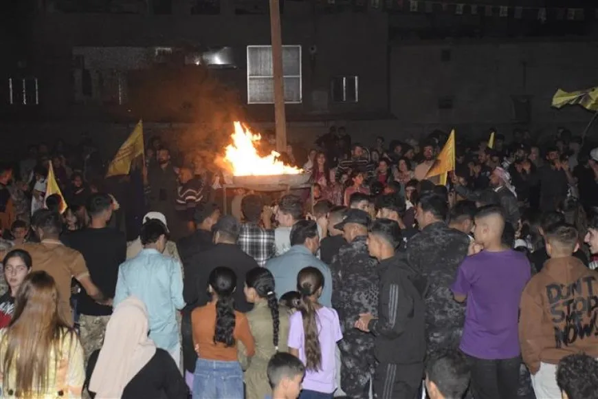 Li Til Temirê bi pêxistina agirê Newrozê bersiva siyaseta paşguhkirinê hat dayîn