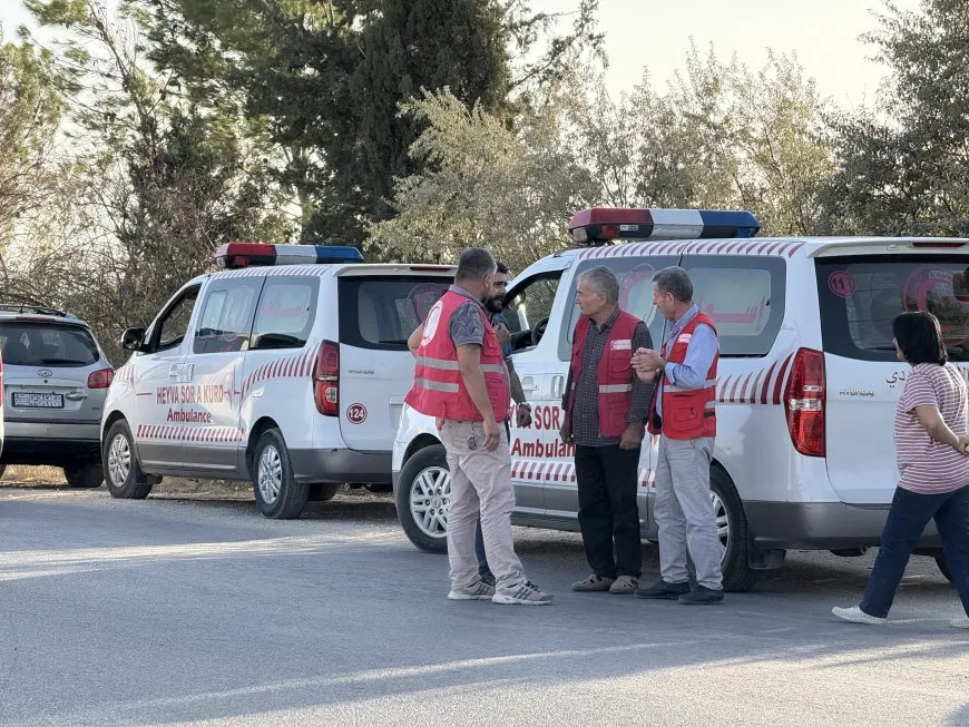 Belgefîlma ajokarên ambulansên di şerê Reqayê de tê çêkirin