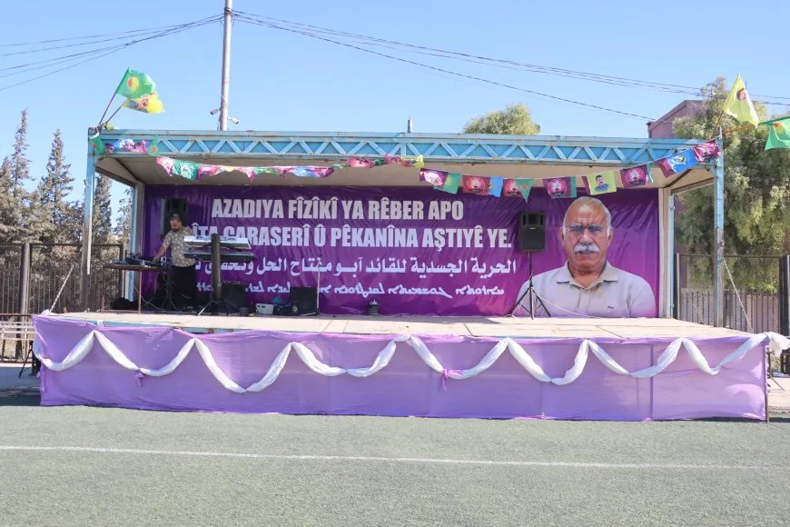 Bi hezaran jinên 8 bajarên kantona Cizîrê ji Rêber Apo re azadî xwestin