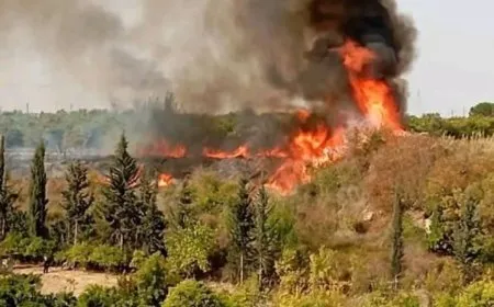 Li ser rêya Henadî ya Laziqiyê şewatek çêbû