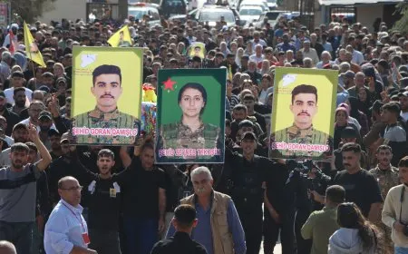Li Qamişloyê ji bo şehîd Goran û Zeyneb merasîm