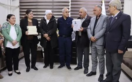 Şandeyek ji Civaka Êzidî Rêber Apo silav kir