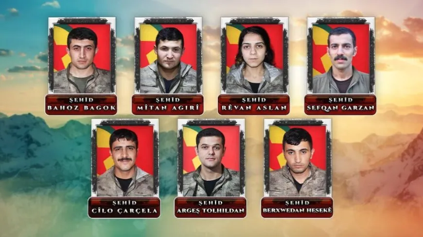 HPG’ê nasnameyên şehîdên Zapê aşkera kirin