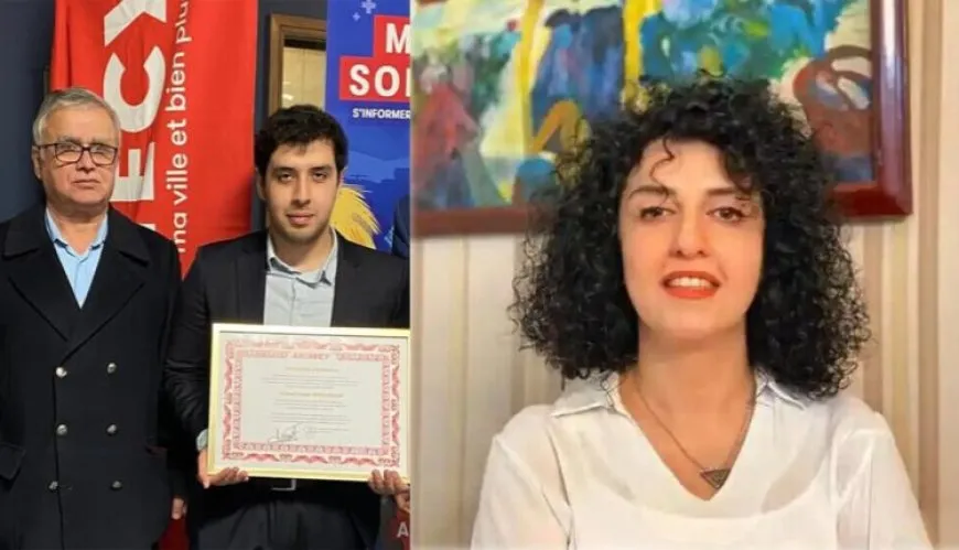 Şaredariyeke Fransayê hemwelatiya rûmetê da Nergîs Mihemedî