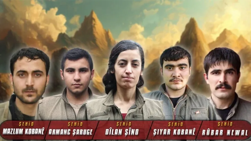 HPG-NRÇ’ê nasnameya 5 gerîlayên şehîd eşkere kir