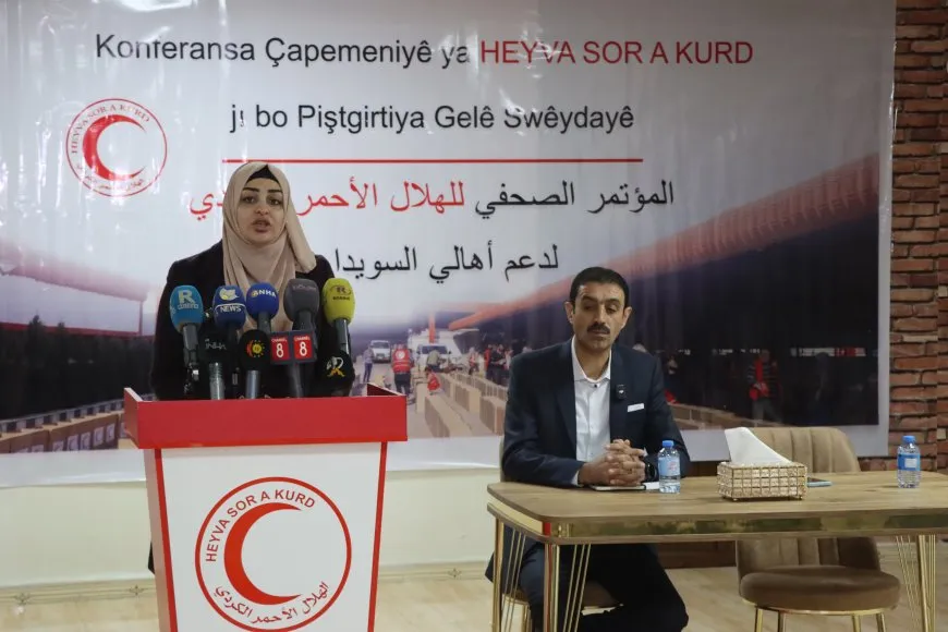 Heyva Sor a Kurd têkildarî rewşa Siwêdayê civîneke çapemeniyê li dar xist