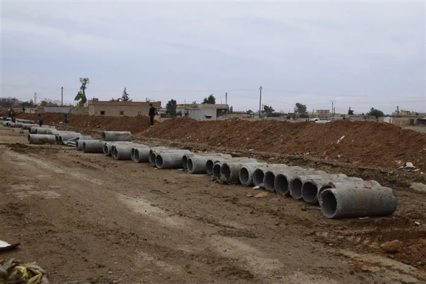 Şaredariya Til Temirê projeya kanalîzasyonê bi dawî dike