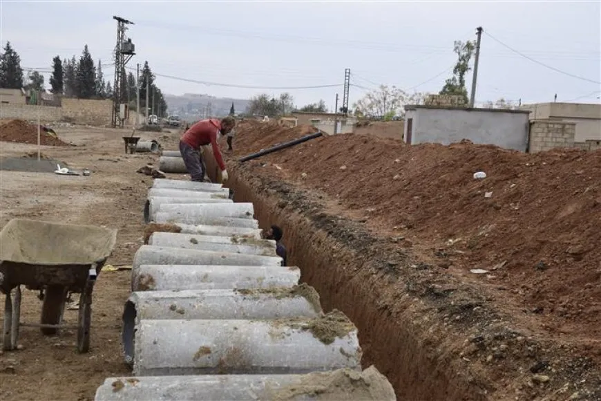 Şaredariya Til Temirê projeya kanalîzasyonê bi dawî dike