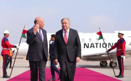 Sekreterê Giştî yê Neteweyên Yekbûyî Antonio Guterres li Bexdayê ye