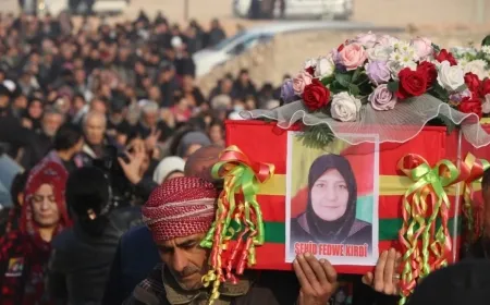 Şêniyên Şêxmeqsûd û Eşrefiyê cenazeyê Fedwa El Kurdî spart axê