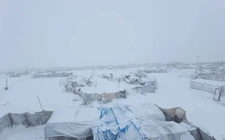 Li Sûriyeyê berf û baran; zehmetiyên niştecihên kampan zêdetir bûn