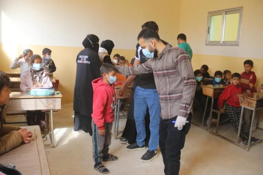 Li dibistanên Hecînê kampanyayeke tenduristiyê li dar dikeve