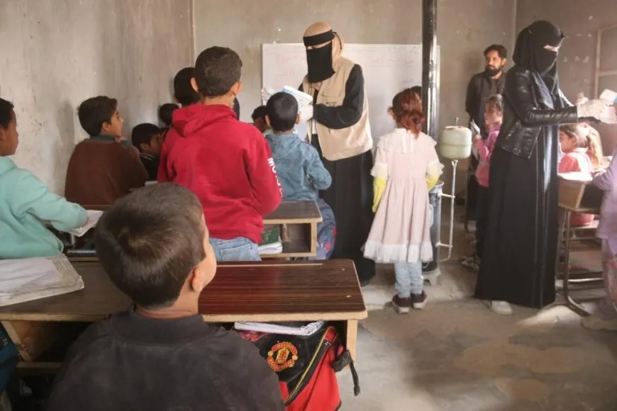 Li dibistanên Hecînê kampanyayeke tenduristiyê li dar dikeve