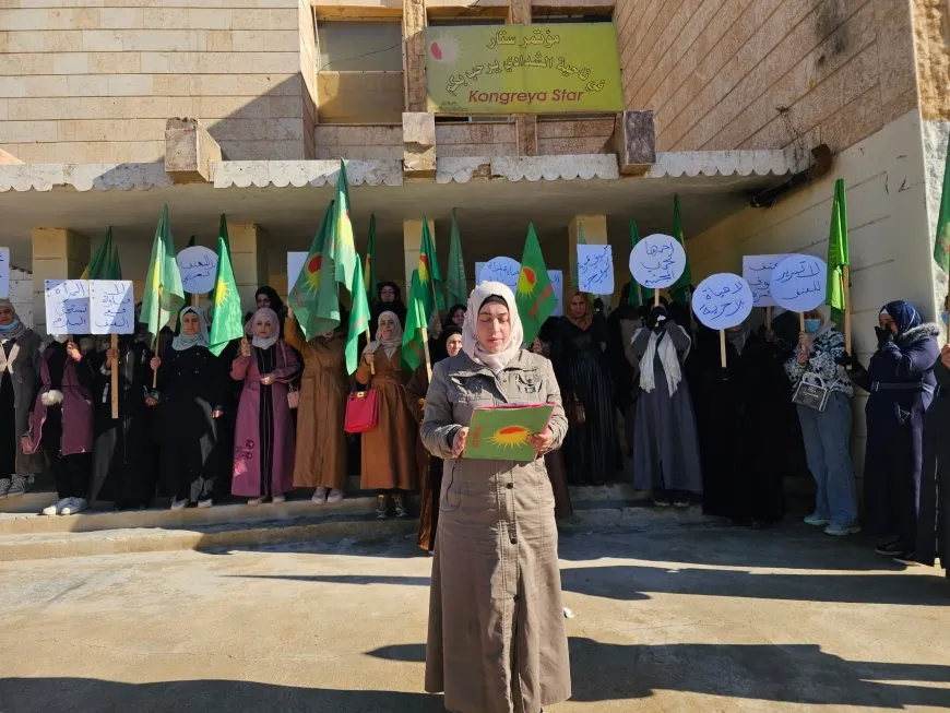 Kongra Star qetilkirina jina ciwan a li Efrînê şermezar kir