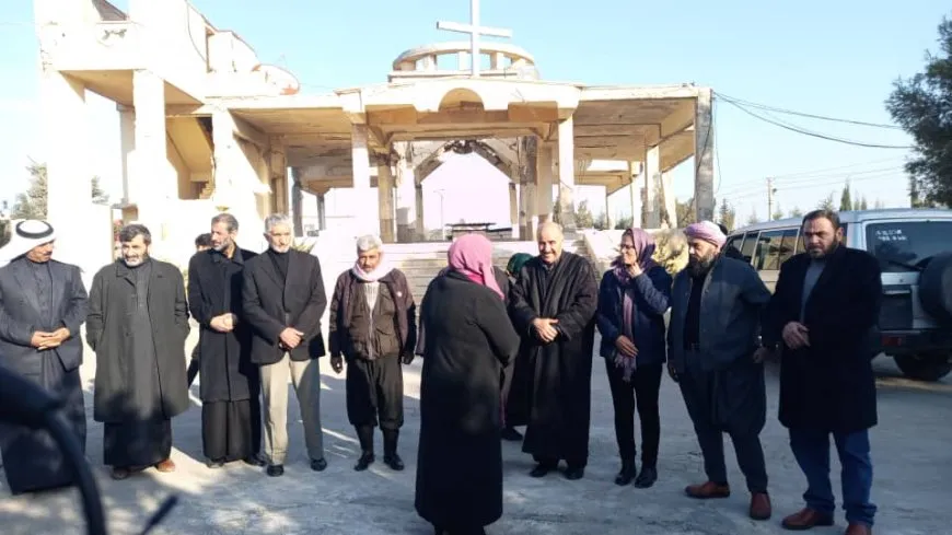 Şêx û rûspiyên Tebqayê cejna Xiristiyanan pîroz kir