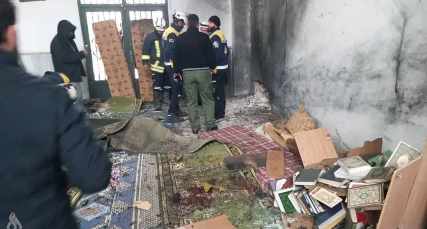 Ensar El Sune teqîna li mizgefteke Humsê girte ser xwe