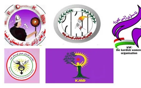 Ji 5 tevgerên jinên Kurd ji bo xwepêşandanan daxuyaniya hevpar