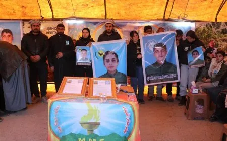 Ji bo 2 şehîdên berxwedana Şêxmeqsûd û Eşrefiyê merasîma xiyabî